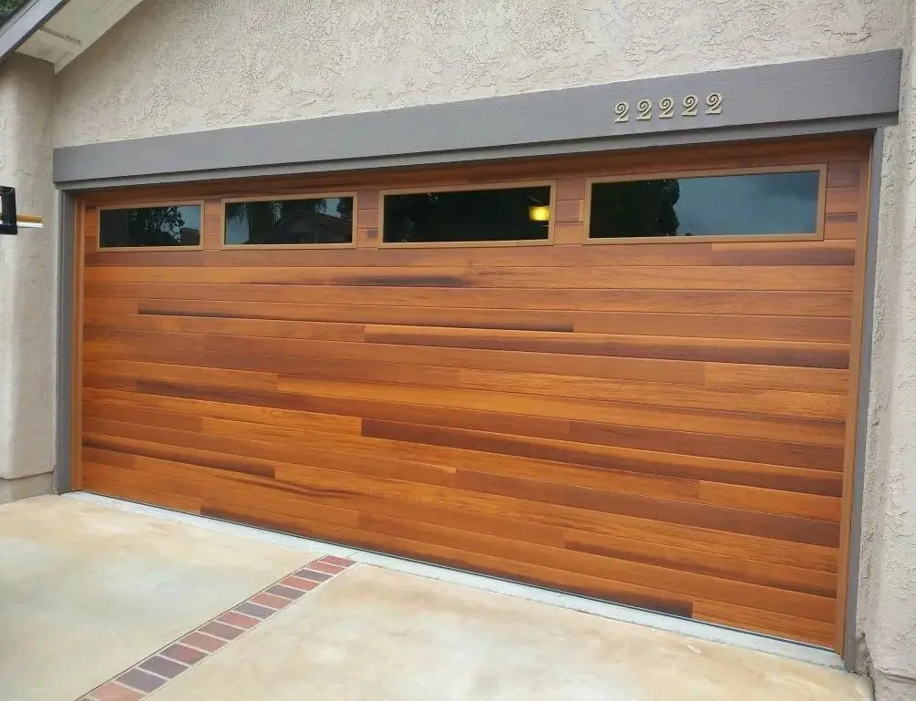 Custom garage door installation